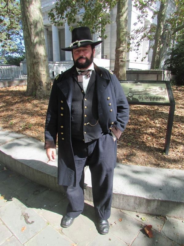 General Grant at the Marker. Click for full size. General Grant at the Marker image. Click for full size.
