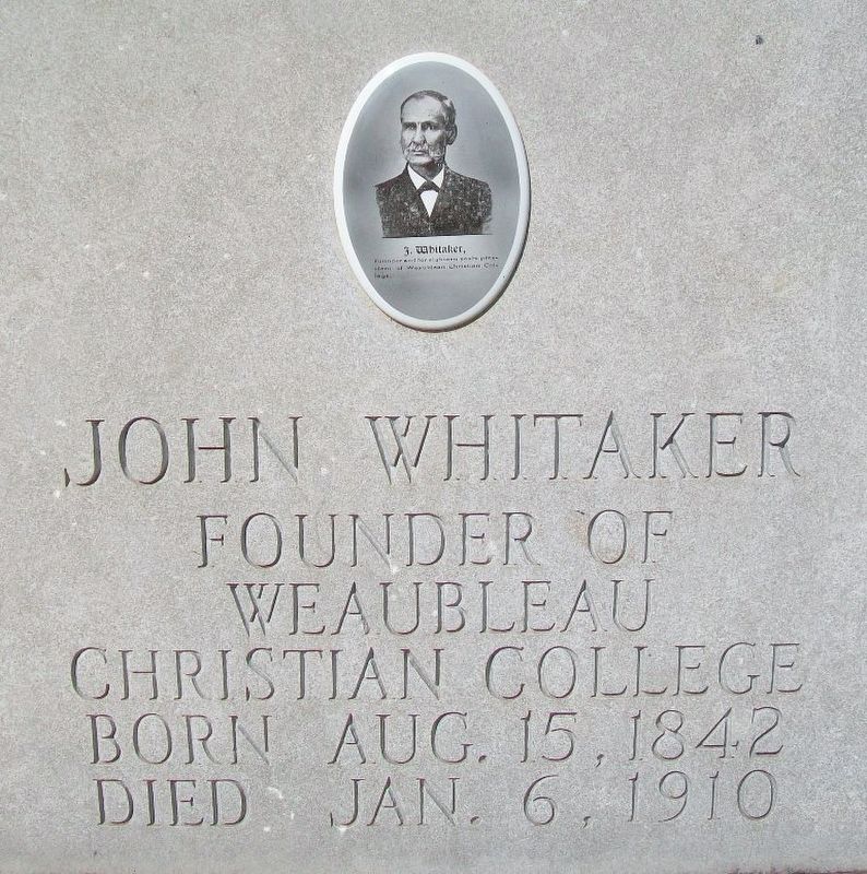 Weaubleau Christian Institute and College Marker Detail image. Click for full size.