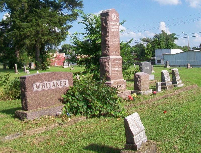 John Whitaker Monument in Family Plot. Click for full size. John Whitaker Monument in Family Plot image. Click for full size.
