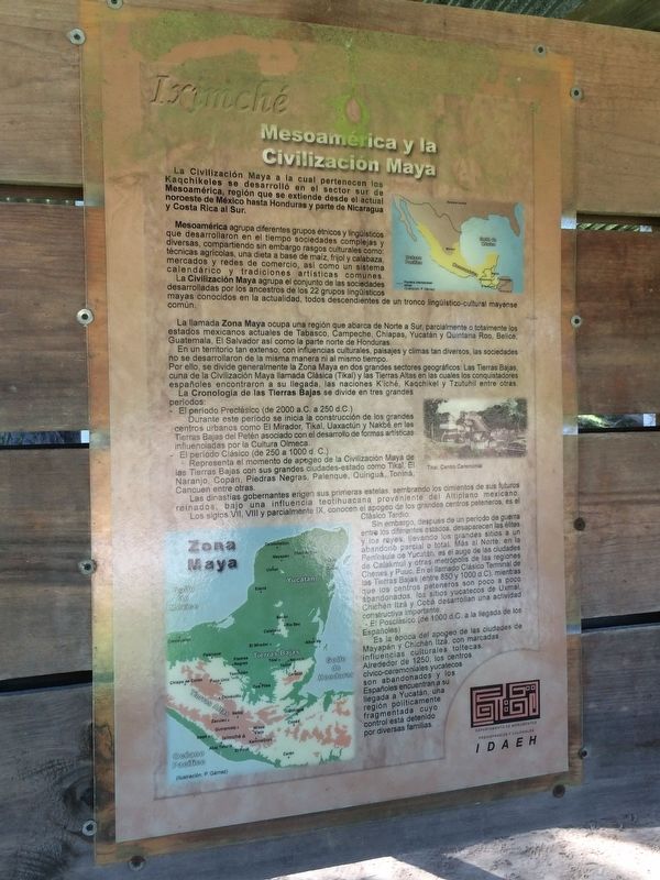 Mesoamerica and the Mayan Civilization Marker image. Click for full size.