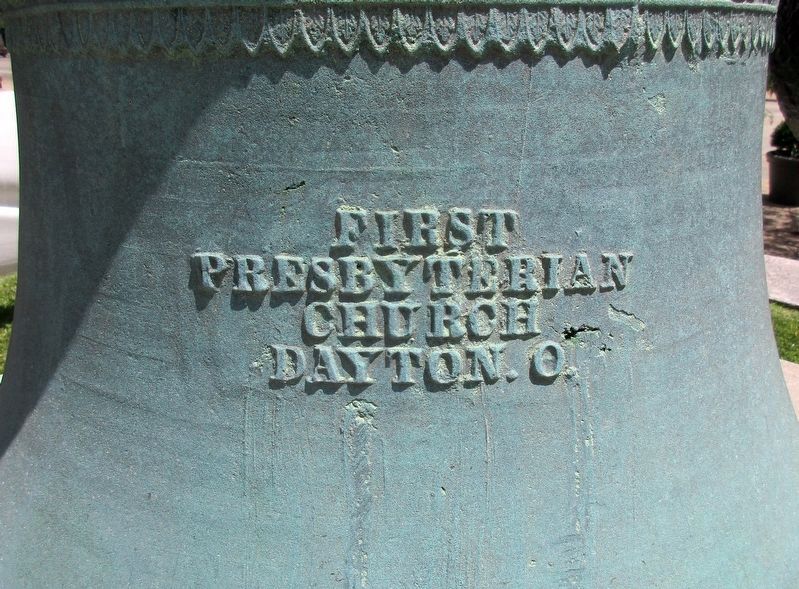 Daytons First Church Bell Marker image. Click for full size.