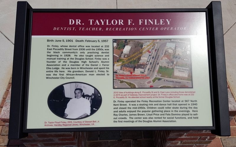 Dr. Taylor F. Finley Marker image. Click for full size.