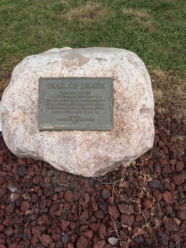 Trail of Death Marker image. Click for full size.