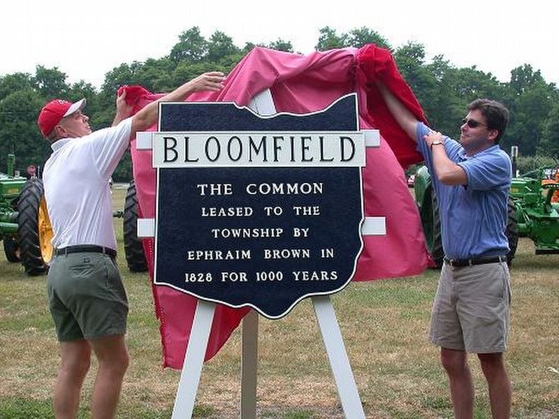 Bloomfield Township Commons Marker. Click for full size. Bloomfield Township Commons Marker image. Click for full size.