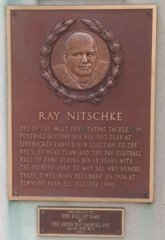 Ray Nitschke Marker image. Click for full size.