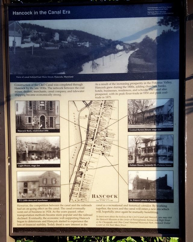 Hancock in the Canal Era Marker. Click for full size. Hancock in the Canal Era Marker image. Click for full size.