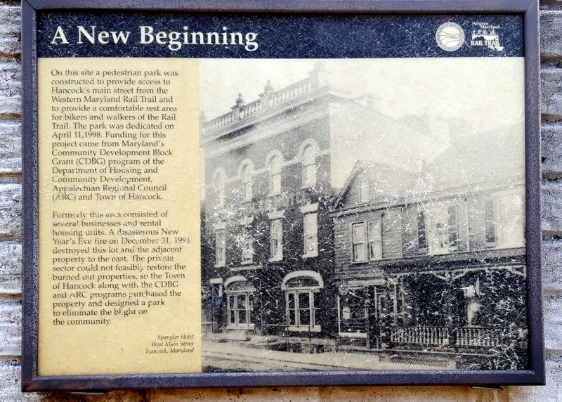 A New Beginning Marker. Click for full size. A New Beginning Marker image. Click for full size.