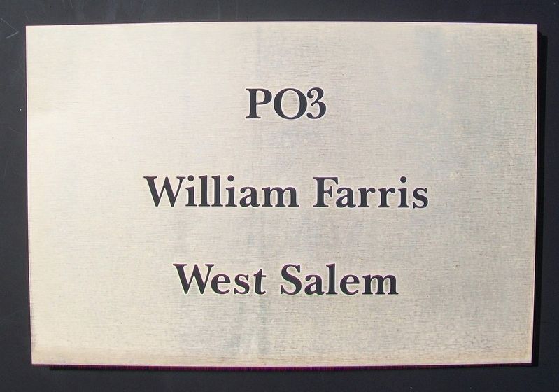 Illinois Remembers POW/MIA Marker - PO3 William Farris image. Click for full size.