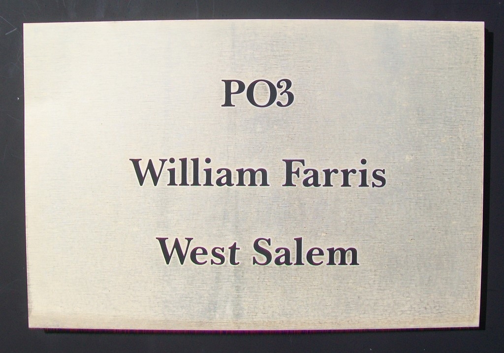 Illinois Remembers POW/MIA Marker - PO3 William Farris