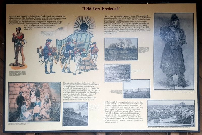 "Old Fort Frederick" Marker image. Click for full size.