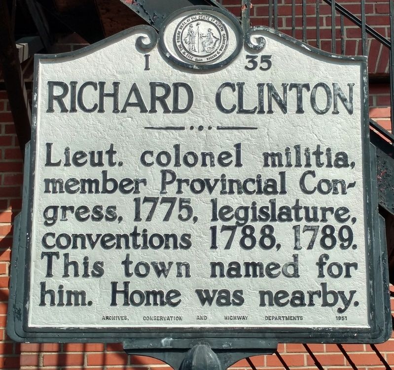 Richard Clinton Marker image. Click for full size.