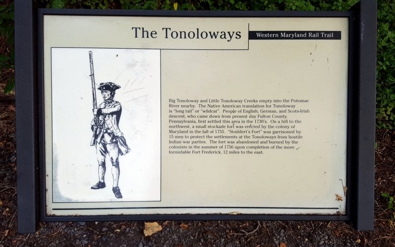 The Tonoloways Marker. Click for full size. The Tonoloways Marker image. Click for full size.