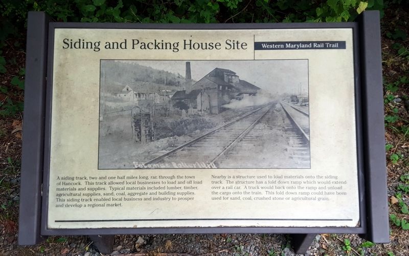 Siding and Packing House Site Marker image. Click for full size.