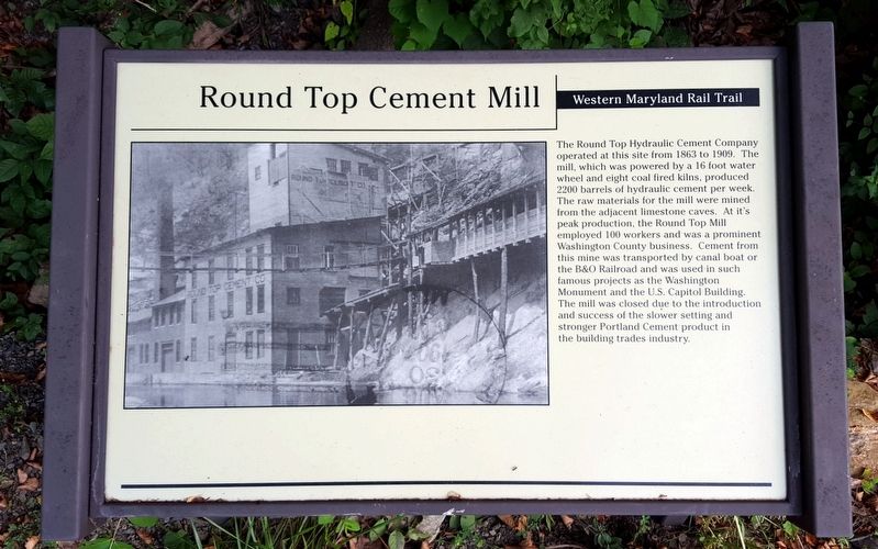 Round Top Cement Mill Marker image. Click for full size.