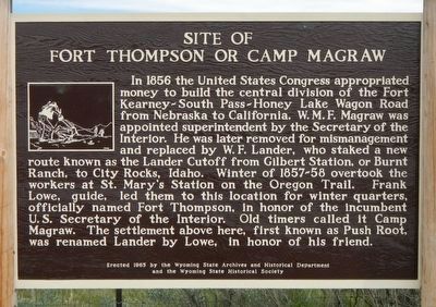 Site of Fort Thompson or Camp Magraw Marker image. Click for full size.