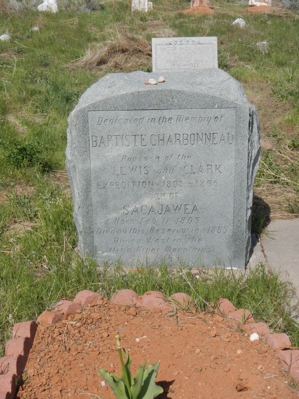 Baptiste Charbonneau Grave Marker image. Click for full size.
