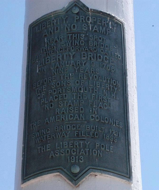 Liberty Pole and Bridge Marker image. Click for full size.