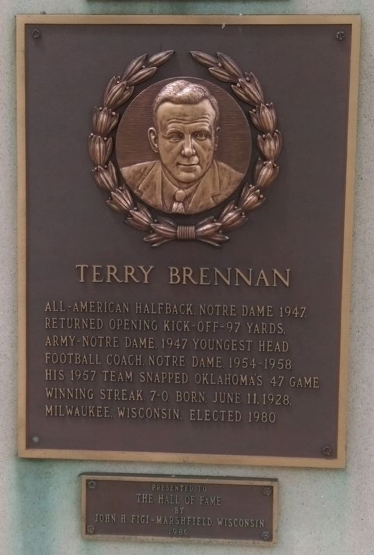Terry Brennan Marker image. Click for full size.