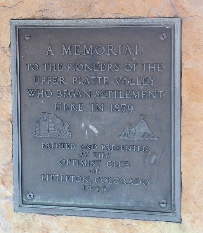 A Memorial to the Pioneers Marker. Click for full size. A Memorial to the Pioneers Marker image. Click for full size.