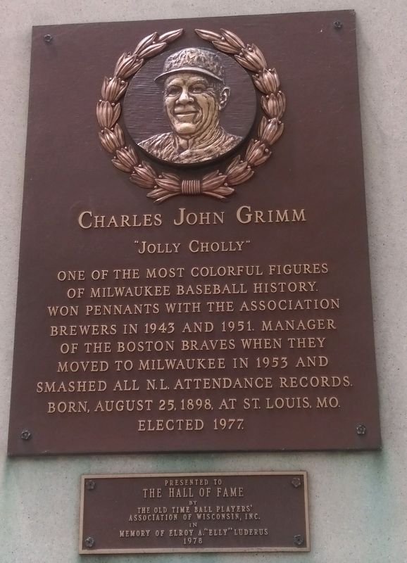 Charles John Grimm Marker. Click for full size. Charles John Grimm Marker image. Click for full size.