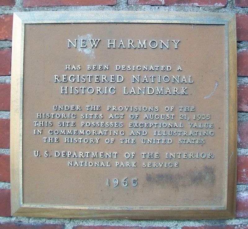 New Harmony NHL Marker image. Click for full size.