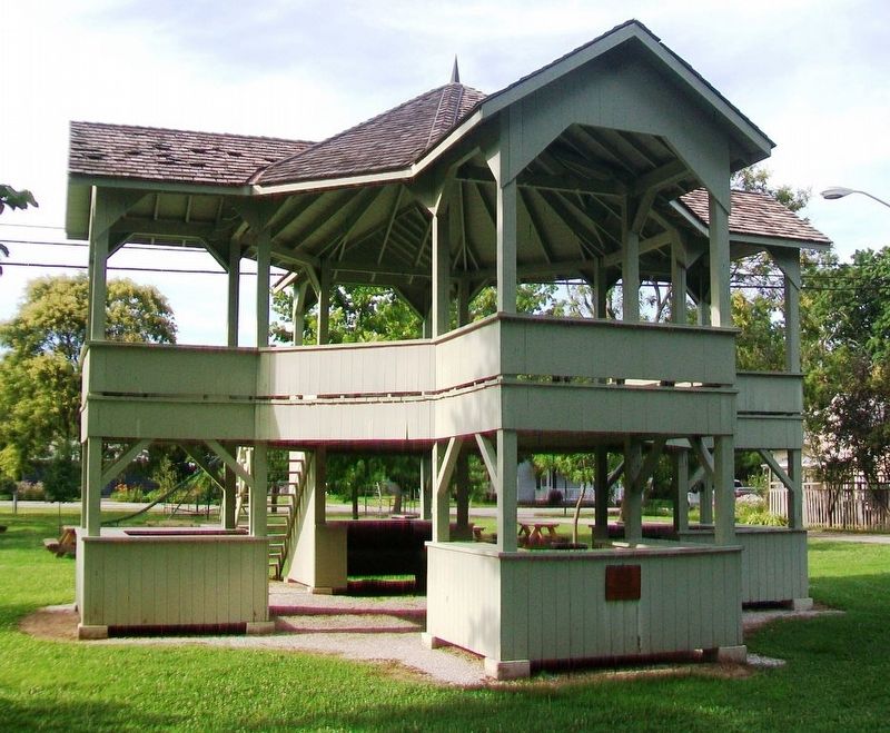 Maclure Park Bandstand and Marker. Click for full size. Maclure Park Bandstand and Marker image. Click for full size.