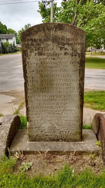 Early Settlers of Portland Marker (side 2) image. Click for full size.
