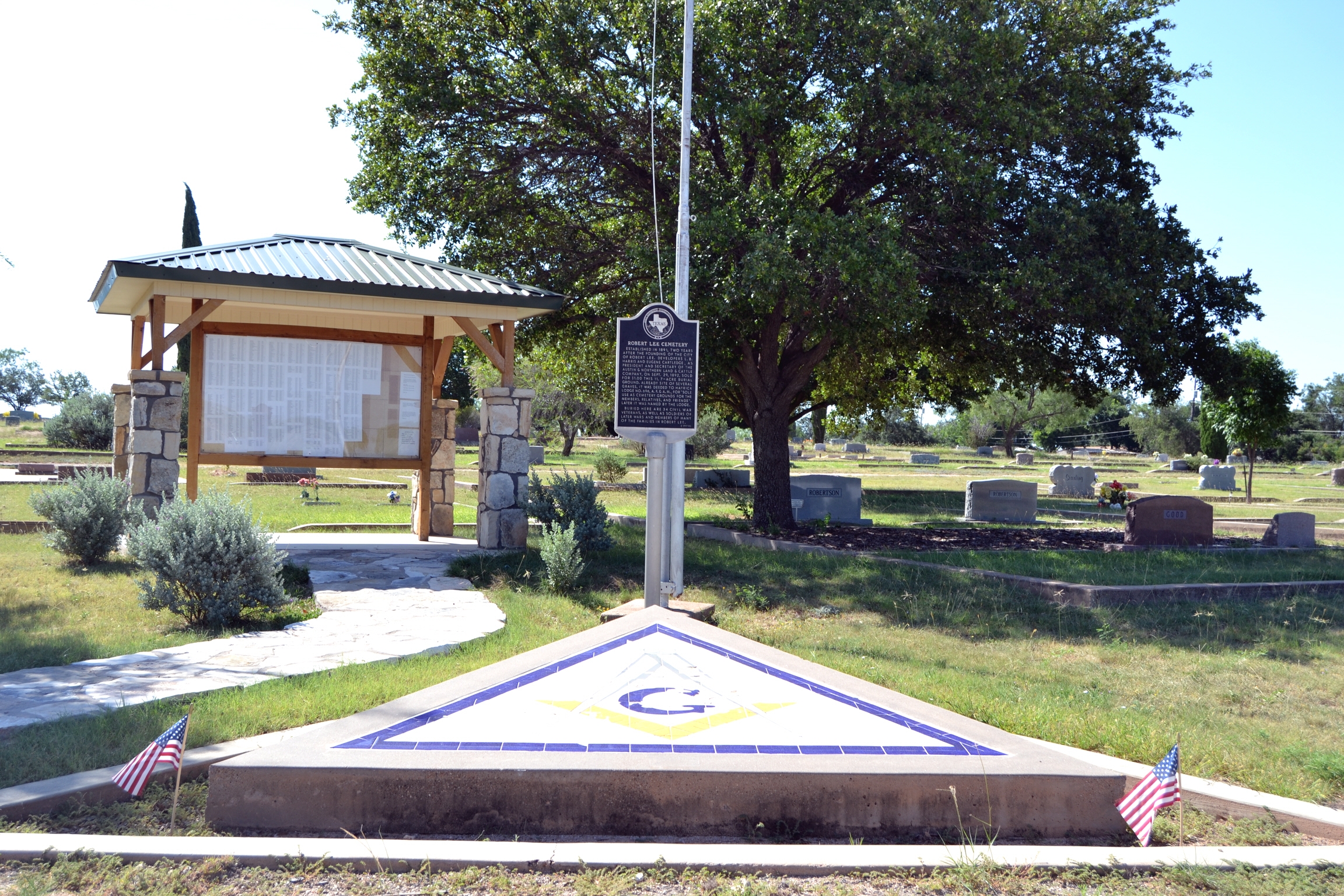 Robert Lee Cemetery Marker