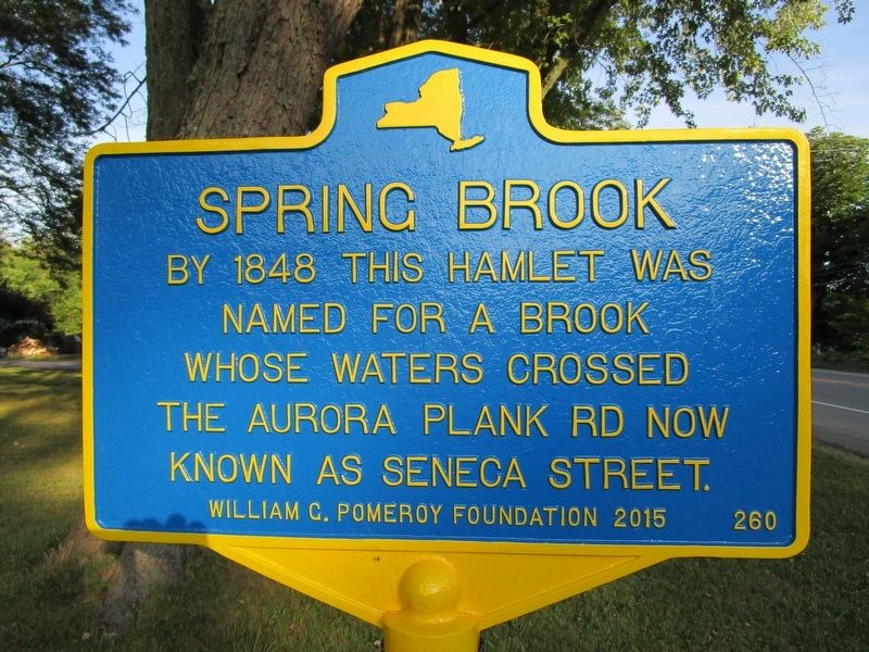 Spring Brook Marker image. Click for full size.