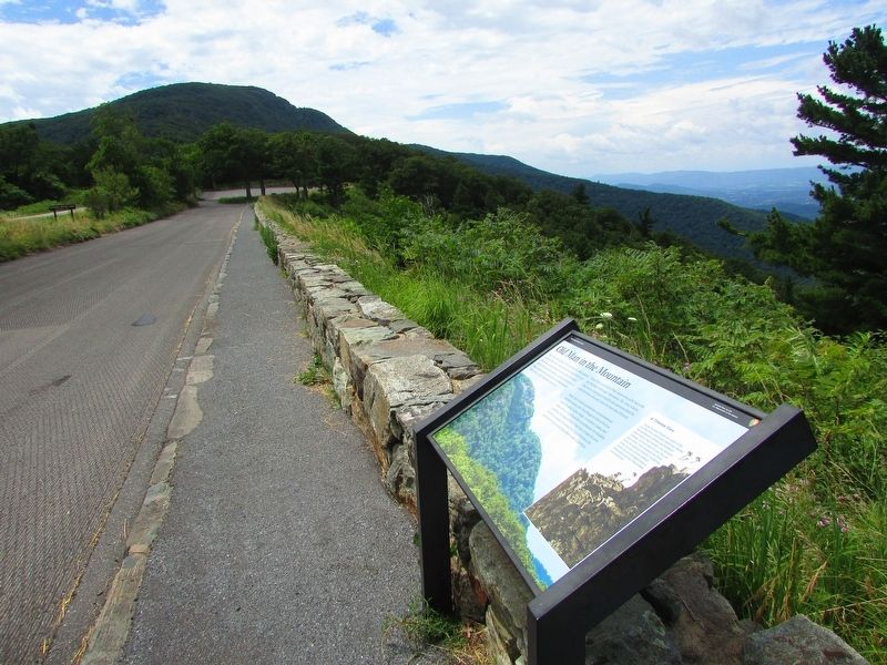 Marker at the Stony Man Overlook. Click for full size. Marker at the Stony Man Overlook image. Click for full size.