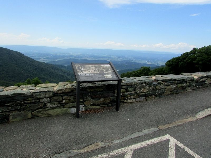 Marker on Skyline Drive image. Click for full size.