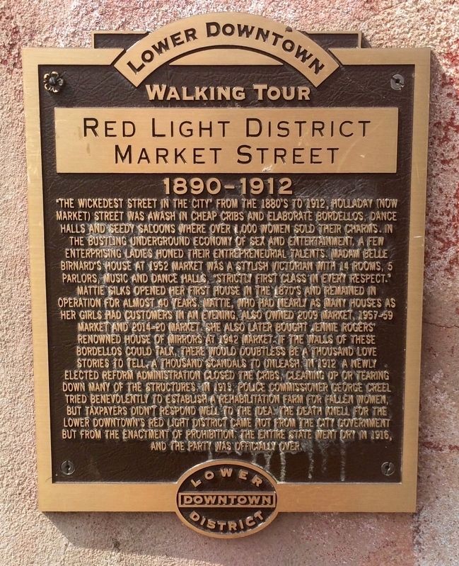 Red Light District Market Street Marker image. Click for full size.