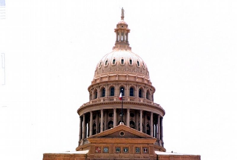 Texas State Capitol Building-close up of dome image. Click for full size.