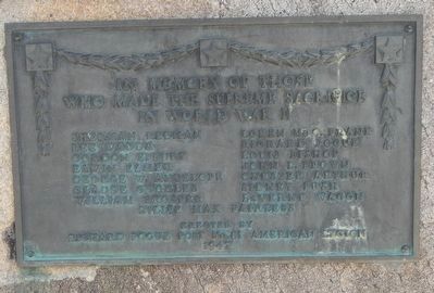 Fort Washakie World War II Veterans Memorial Marker image. Click for full size.