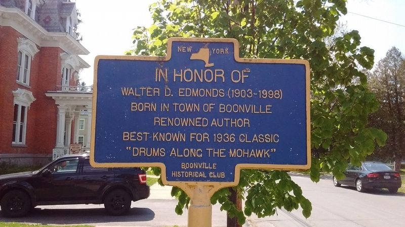 In Honor of Walter D. Edmonds (1903-1998) Marker. Click for full size. In Honor of Walter D. Edmonds (1903-1998) Marker image. Click for full size.