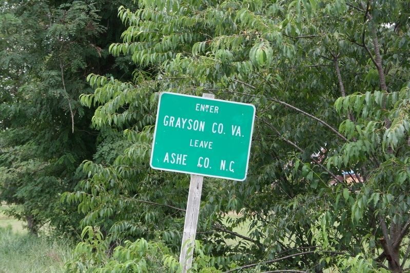North Carolina / Virginia border marker image. Click for full size.