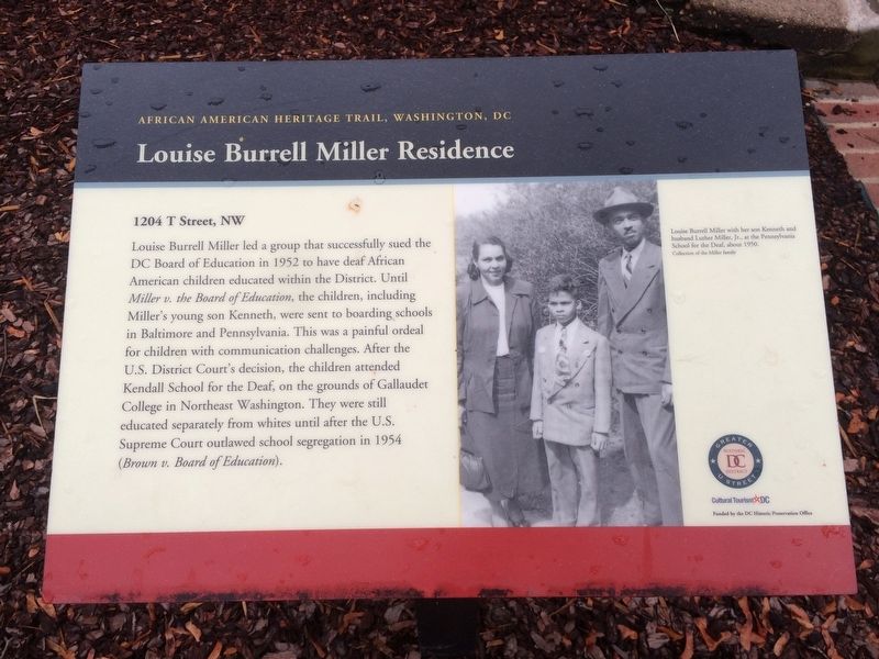 Louise Burrell Miller Residence Marker image. Click for full size.