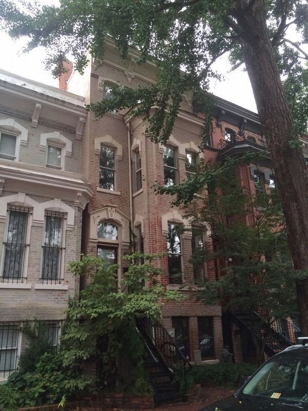 The childhood home of Charles Hamilton Houston, at 1444 Swann Street, NW.. Click for full size. The childhood home of Charles Hamilton Houston, at 1444 Swann Street, NW. image. Click for full size.