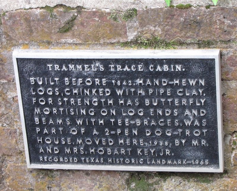 Trammel's Trace Cabin plate image. Click for full size.
