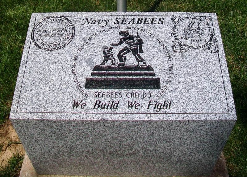 Navy Seabees Monument image. Click for full size.