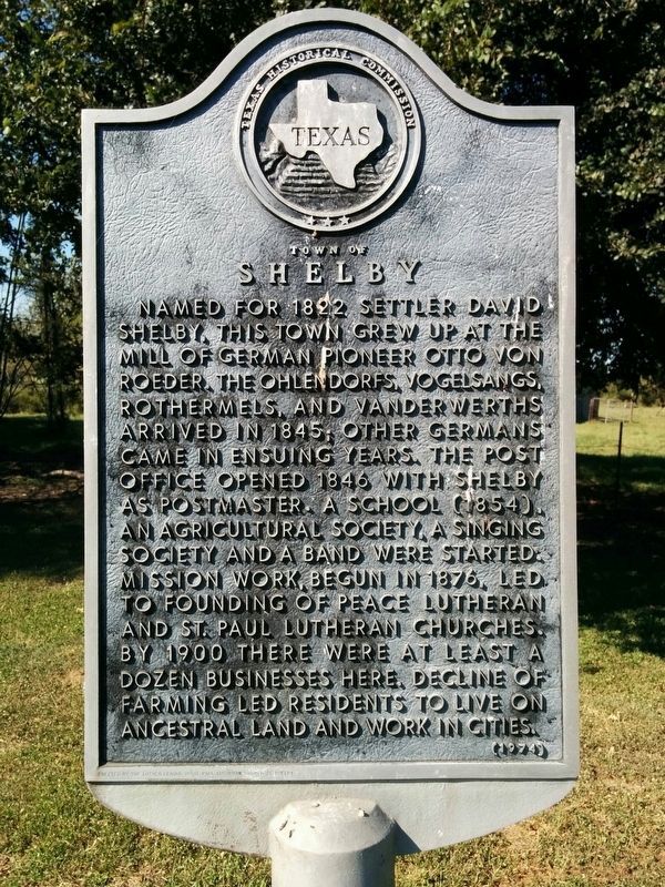 Town of Shelby Marker image. Click for full size.