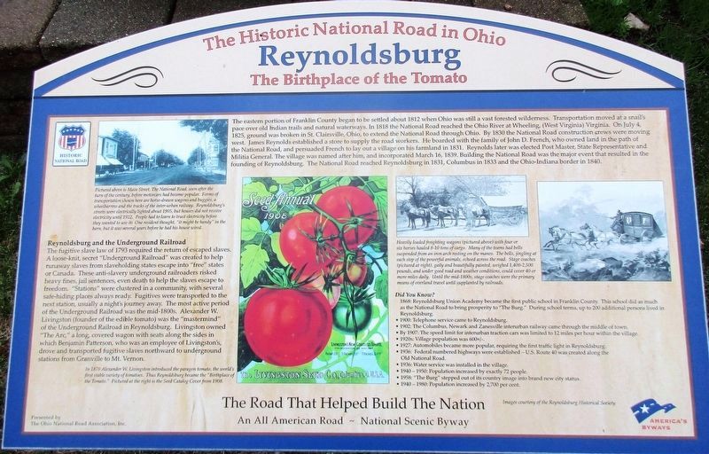 Reynoldsburg Marker image. Click for full size.