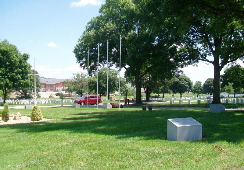 Monuments at Flagstaff Drive and Rostrum Drive image. Click for full size.