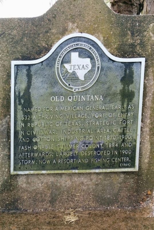 Old Quintana Marker. Click for full size. Old Quintana Marker image. Click for full size.