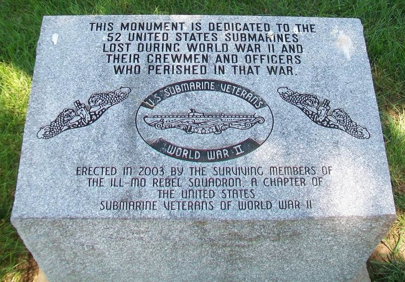 U.S. Submariners Lost in World War II Monument image. Click for more information.