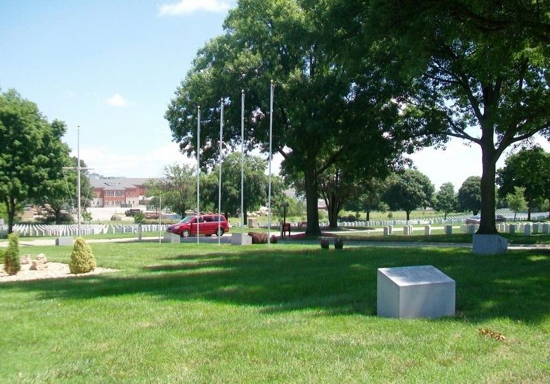 Monuments at Flagstaff Drive and Rostrum Drive image. Click for full size.
