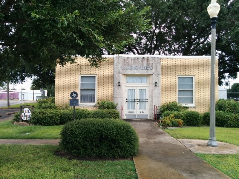 El Campo Library Building and Marker. Click for full size. El Campo Library Building and Marker image. Click for full size.
