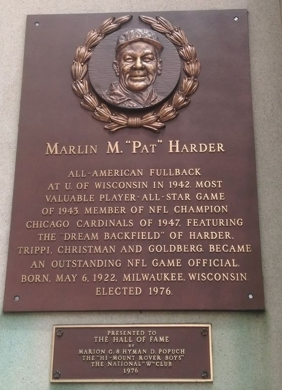 Marlin M. "Pat" Harder Marker image. Click for full size.