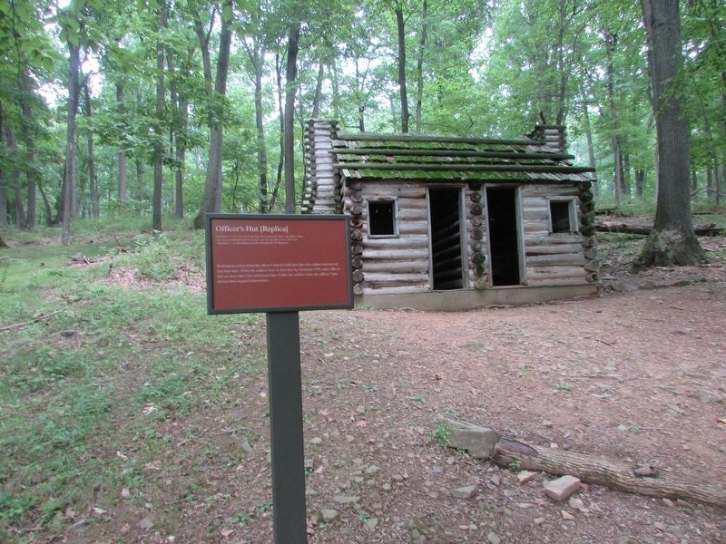 Officer’s Hut [Replica] Marker image. Click for full size.