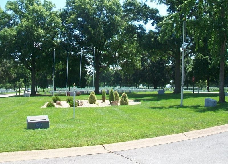 Monuments at Flagstaff Drive and Rostrum Drive. Click for full size. Monuments at Flagstaff Drive and Rostrum Drive image. Click for full size.